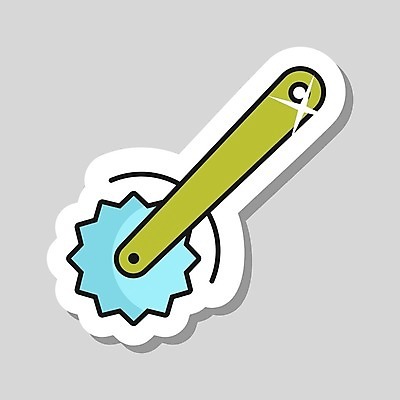 EPS 해외이미지 일러스트 사람없음 피자칼 해외일러스트 주방용품 파일형식 벡터 이미지허브