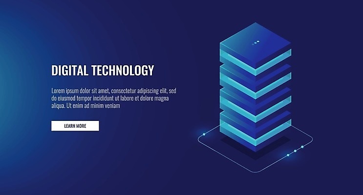 EPS 해외이미지 일러스트 비즈니스 정보기술 사람없음 파란색 디지털 네트워크 서버 해외일러스트 컬러 기술 파일형식 벡터 이미지허브