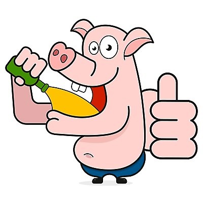 EPS 해외이미지 동물캐릭터 일러스트 맥주 들기 사람없음 마시기 돼지 해외일러스트 일러캐릭터 동물 캐릭터 포유류 모션 주류 파일형식 벡터 이미지허브