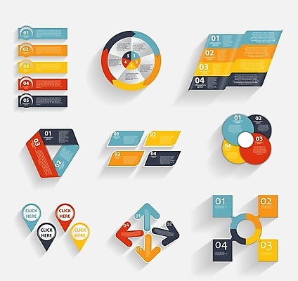 EPS 해외이미지 화살표 일러스트 비즈니스 사람없음 세트 사각형 인포그래픽 원형 위치 순서 해외일러스트 도형 파일형식 벡터 이미지허브