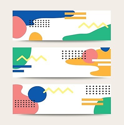 EPS 해외이미지 디자인 백그라운드 일러스트 추상 사람없음 세트 컬러풀 원형 그림 기하학 지그재그 미니멀 해외일러스트 도형 컬러 무늬 파일형식 벡터 이미지허브