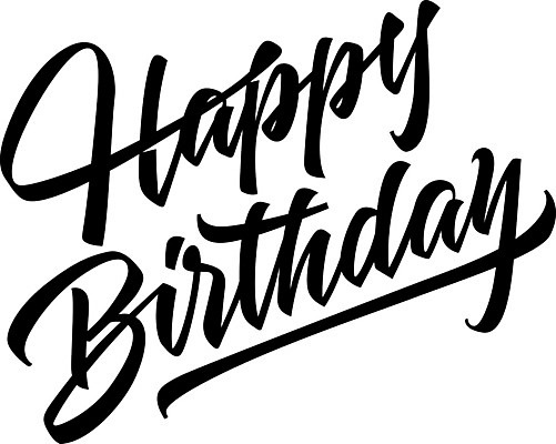 EPS 해외이미지 손글씨 일러스트 글자캘리그라피 사람없음 심플 생일축하 레터링 해외일러스트 캘리그라피 축하 생일 파일형식 벡터 이미지허브