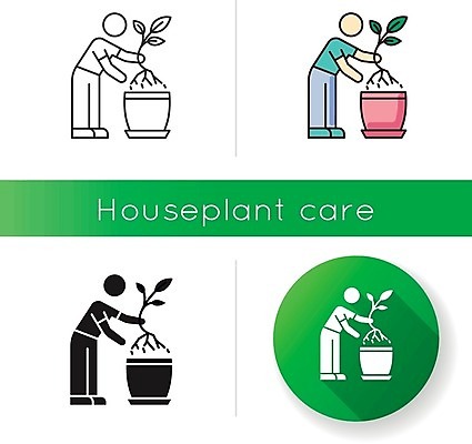 EPS 해외이미지 전신 식물 화분 잎 일러스트 사람모양 서기 들기 사람없음 세트 원형 뿌리 분갈이 홈가드닝 해외일러스트 모양 도형 모션 원예 파일형식 벡터 이미지허브