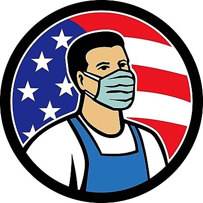 EPS 해외이미지 직업 잡화 남자 일러스트 노동자 가면 마스크 건강관리 미국 원형 보호 심볼 복고 감염 영웅 히스패닉 전사 슈퍼마켓 마스코트 해외일러스트 도형 컨셉 북아메리카 건강 관리 사람 상점 파일형식 벡터 이미지허브