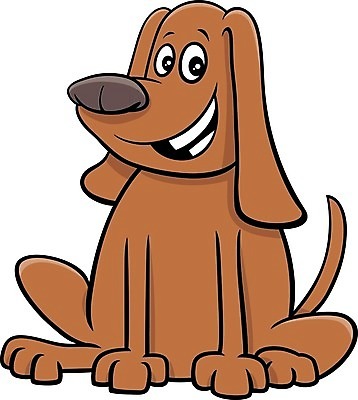 EPS 해외이미지 캐릭터 일러스트 앉기 사람없음 반려동물 갈색 귀여움 개 만화 해외일러스트 일러캐릭터 동물 컬러 컨셉 포유류 모션 파일형식 벡터 이미지허브