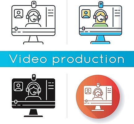 EPS 해외이미지 여자 일러스트 비즈니스 여러명 상반신 성인 세트 모니터 원형 화상통화 얼굴없음 성인여자만 웨비나 해외일러스트 도형 다수 사람 컴퓨터 통화 세미나 여자만 성인만 파일형식 벡터 언택트 이미지허브