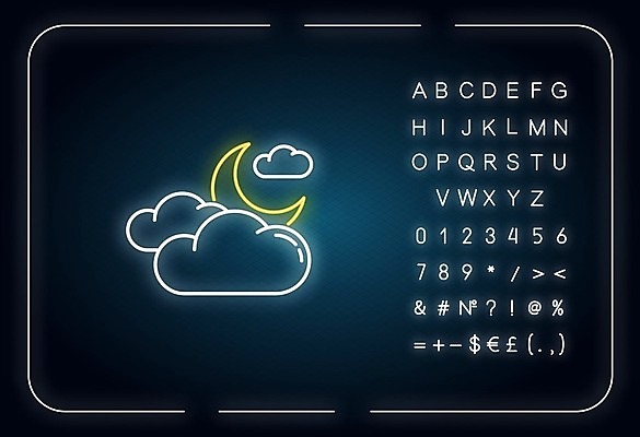 EPS 해외이미지 알파벳 일러스트 날씨 타이포그라피 사람없음 파란색 숫자 달러 유로 물음표 퍼센트 느낌표 초승달 네온 특수문자 파운드 골뱅이기호 해외일러스트 문자 기호 영어 컬러 돈 달 특수기호 파일형식 벡터 이미지허브