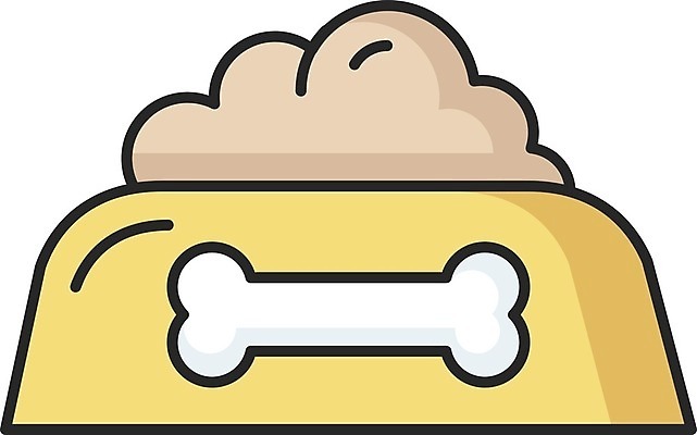 EPS 해외이미지 일러스트 사람없음 개밥그릇 개사료 펫케어 해외일러스트 그릇 관리 먹이 애견용품 파일형식 벡터 이미지허브