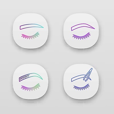 EPS 해외이미지 모양 여자 얼굴 백그라운드 일러스트 모바일 경사 세트 상점 디지털 웹 페인트 화장품 플랫 어플리케이션 눈썹 속눈썹 문신 서비스 아치 부드러움 팩 몸단장 UI 고립 인터페이스 직진 사용자 해외일러스트 인터넷 사람 신체부위 뷰티 감각 파일형식 벡터 이미지허브