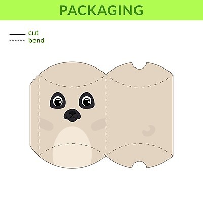 EPS 해외이미지 가방 일러스트 사람없음 개 종이접기 DIY 전개도 해외일러스트 잡화 종이 포유류 취미 접기 파일형식 벡터 이미지허브