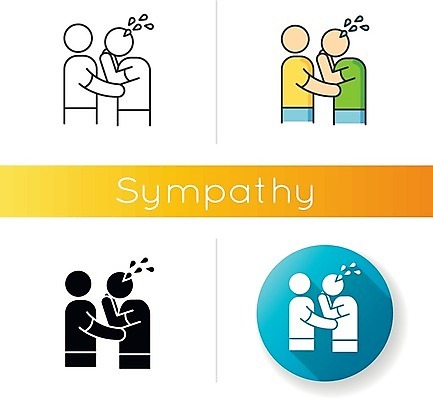 EPS 해외이미지 일러스트 사람모양 사람없음 세트 원형 울음 눈물 위로 공감 해외일러스트 모양 도형 감정 표정 파일형식 벡터 이미지허브