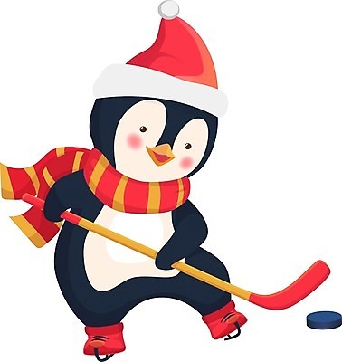 EPS 해외이미지 동물캐릭터 겨울 일러스트 산타모자 고글 사람없음 목도리 잡기 펭귄 아이스하키 하키채 펭귄캐릭터 퍽 해외일러스트 일러캐릭터 동물 캐릭터 모자_잡화 잡화 계절 크리스마스 모션 조류 겨울스포츠 하키 하키용품 파일형식 벡터 이미지허브