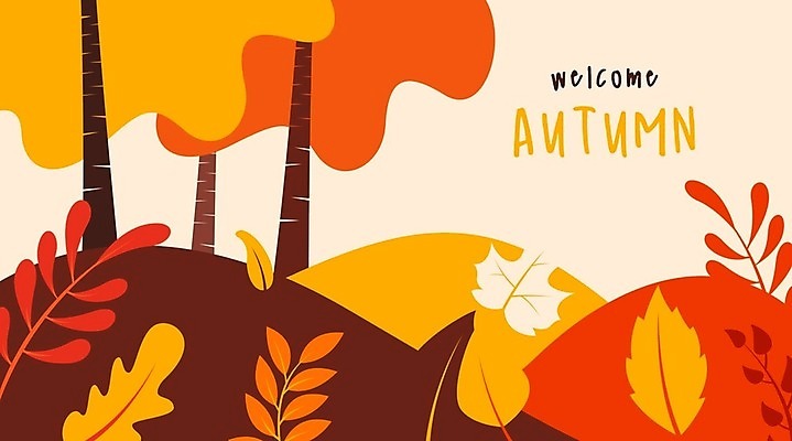 EPS 해외이미지 손글씨 단풍 낙엽 일러스트 단풍나무 사람없음 주황색 가을 언덕 가을배경 해외일러스트 나무 계절 컬러 백그라운드 잎 파일형식 벡터 가을_계절 이미지허브