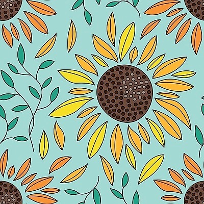 EPS 해외이미지 식물 디자인 꽃 백그라운드 잎 꽃무늬 패턴 밭 농업 오렌지 일러스트 자연 벽지 추상 해바라기 씨앗 그래픽 장식 초록색 여름 파란색 노란색 맑음 수확 직물 플랫 인쇄 스케치 포장지 그림 질감 복고 패키지 추수감사절 포장소품 스타일 해외일러스트 계절 산업 기독교 컬러 무늬 과일 포장 날씨 미술 오브젝트 생태계 포장재료 파일형식 벡터 이미지허브