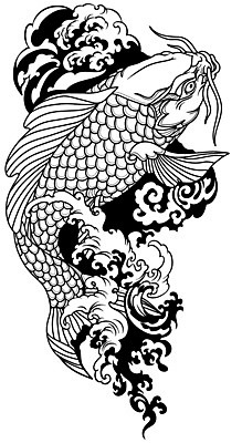 EPS 해외이미지 동물 파도 일러스트 자연 흑백 어류 미술 동양인 장식 물 일본 수영 중국 고요 용기 재산 문신 심볼 해외일러스트 자연요소 그릇 아시아 바다 문화예술 촬영기법 인종 금융 수중동물 수상스포츠 생태계 파일형식 벡터 이미지허브