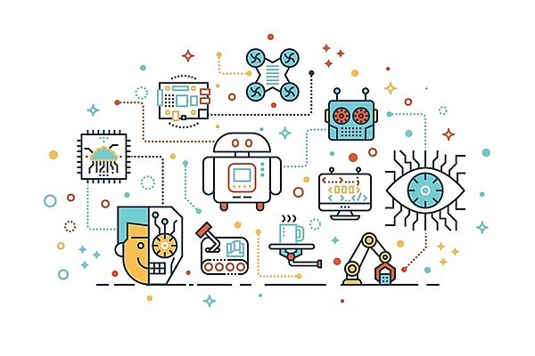 EPS 해외이미지 손 디자인 산업 커피 과학 백그라운드 컨셉 일러스트 공장 미래 미술 컴퓨터 머리 디지털 기계 도움 플랫 로봇 뇌 시스템 공학 드론 서버 인공 자동화 지능 해외일러스트 교육 음료 공업 문화예술 신체부위 전자제품 파일형식 벡터 이미지허브