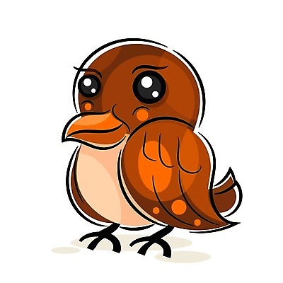 EPS 해외이미지 동물캐릭터 일러스트 조류 사람없음 갈색 해외일러스트 일러캐릭터 동물 캐릭터 컬러 파일형식 벡터 이미지허브