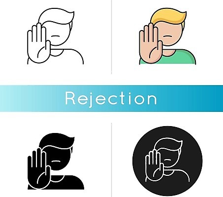 EPS 해외이미지 남자 일러스트 여러명 상반신 성인 세트 원형 거절 손내밀기 얼굴없음 성인남자만 해외일러스트 도형 다수 컨셉 사람 손짓 남자만 성인만 파일형식 벡터 이미지허브