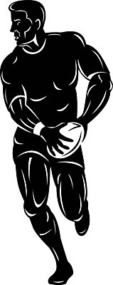 EPS 해외이미지 남자 스포츠 일러스트 공 흑백 그래픽 달리기 럭비 축구 인쇄 복고 판화 통과 목판화 플레이어 해외일러스트 모션 촬영기법 미술 사람 구기 파일형식 벡터 이미지허브