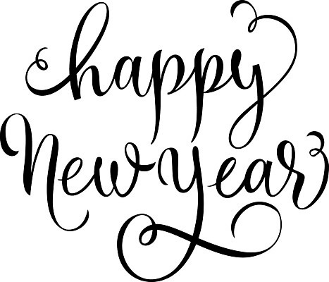 EPS 해외이미지 손글씨 일러스트 글자캘리그라피 사람없음 새해인사 심플 해피뉴이어 레터링 해외일러스트 캘리그라피 새해 인사 파일형식 벡터 이미지허브