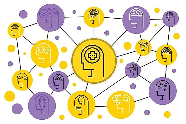 EPS 해외이미지 감정 백그라운드 컨셉 일러스트 스트레스 피곤 사람 평화 고통 마음 업무 뇌 긴장 부정적 성격 우울증 해외일러스트 작업 질병 파일형식 벡터 이미지허브