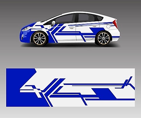 EPS 해외이미지 디자인 백그라운드 일러스트 자동차 추상 사람없음 파란색 흰색 목업 자동차코팅 해외일러스트 육상교통 컬러 무늬 파일형식 벡터 이미지허브