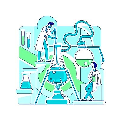 EPS 해외이미지 전신 남자 과학 일러스트 미래 실험 서기 들기 앉기 성인 두명 파란색 거품 관찰 실험복 혼합 연결 연구원 시험관 비커 삼각플라스크 알코올램프 서류판 섞기 성인남자만 해외일러스트 직업 컬러 컨셉 모션 실험기구 사람 사무용품 가운 플라스크 남자만 성인만 파일형식 벡터 이미지허브