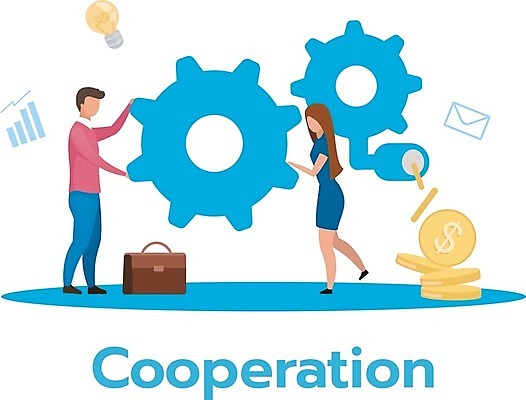 EPS 해외이미지 전신 여자 남자 일러스트 협력 직장 성인 두명 금융 잡기 비즈니스맨 비즈니스우먼 만화 톱니바퀴 성인만 해외일러스트 회사 비즈니스 모션 사람 경제 직장인 파일형식 벡터 이미지허브