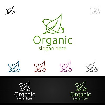 EPS 해외이미지 디자인 잎 사람없음 심볼 에코 유기농 바이오 브랜딩 해외일러스트 식물 웰빙 환경 파일형식 벡터 이미지허브