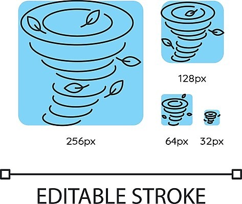 EPS 해외이미지 하늘색 잎 일러스트 날씨 사람없음 사각형 태풍 해외일러스트 도형 식물 파란색 자연재해 파일형식 벡터 이미지허브