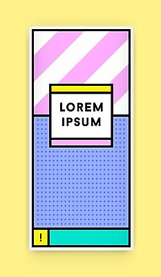 EPS 해외이미지 템플릿 디자인 선 일러스트 텍스트 모바일 추상 문구용품 새로움 미술 팜플렛 그래픽 컬러풀 유행 디지털 수확 덮개 신선 발표 인쇄 편지 복고 신분 직사각형 80대 강렬 엘리먼트 접기 파스텔톤 목업 스타일 미니멀 해외일러스트 도형 노년 컬러 컨셉 무늬 농업 모션 문화예술 뚜껑 오브젝트 파일형식 벡터 이미지허브