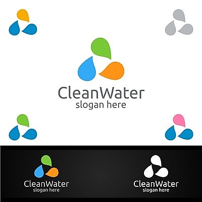 EPS 해외이미지 디자인 사람없음 물 물방울 심볼 에코 바이오 브랜딩 해외일러스트 자연요소 환경 파일형식 벡터 이미지허브