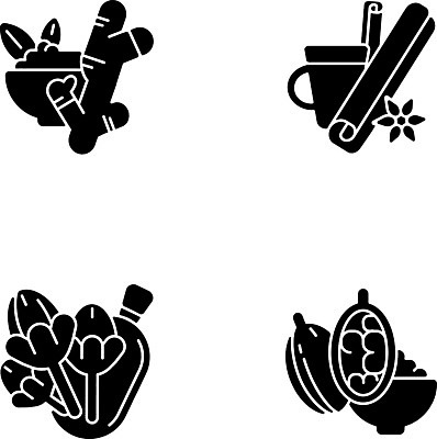 EPS 해외이미지 클립아트 그릇 디자인 실루엣 음식 컨셉 일러스트 재료 요리 세트 픽토그램 주방 와인 검은색 웹 양념 조미료 플랫 맛 인도인 수집 가득함 심볼 향신료 유기농 심플 아로마 팩 아로마테라피 생강 내추럴 보충 고립 고체 꼬투리 상형문자 시나몬 엘리먼트 항목 활자 뱅쇼 해외일러스트 외국인 문자 식기 웰빙 컬러 인터넷 채소 주류 촬영기법 동양인 화장품 테라피 향미료 활자판 파일형식 벡터 이미지허브