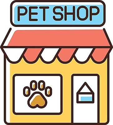 EPS 해외이미지 일러스트 사람없음 발자국 애완동물가게 펫케어 해외일러스트 자국 관리 상점 파일형식 벡터 이미지허브