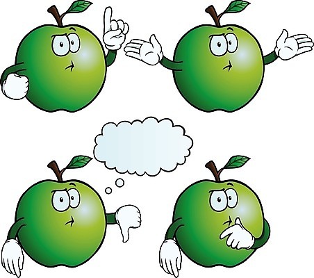 EPS 해외이미지 캐릭터 감정 얼굴 물결 포즈 장갑 생각 과일 일러스트 손가락 건강 관리 초록색 세트 흰색 가리킴 표현 사과 만화 수집 그림 코믹 보여주기 마스코트 이해 혼란 해외일러스트 일러캐릭터 손 잡화 컬러 컨셉 모션 손짓 신체부위 파일형식 벡터 이미지허브