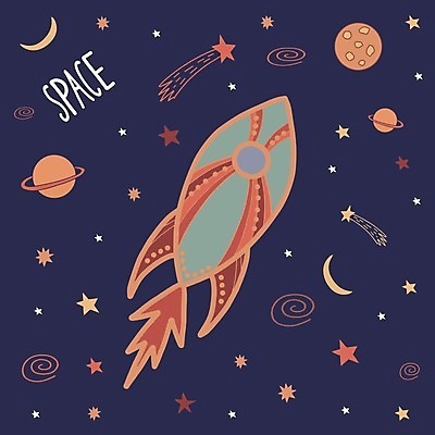 EPS 해외이미지 손 디자인 별 과학 여행 백그라운드 컨셉 패턴 일러스트 비즈니스 하늘 미래 미술 파란색 태양 우주 행성 로켓 탐험 달 플랫 낙서 야간 만화 우주선 그림 은하계 창업 공상 천문학 엔진 혁명 혜성 스타일 해외일러스트 자연요소 교육 컬러 무늬 문화예술 신체부위 자영업 파일형식 벡터 이미지허브