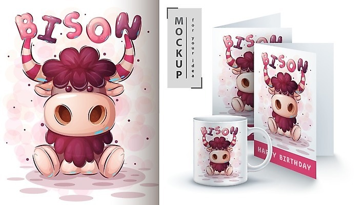 EPS 해외이미지 동물 캐릭터 옷 행복 감정 포스터 커피 어린이 티셔츠 일러스트 놀이 휴가 미소 컵 반려동물 장난감 축하 아기 인사 신용카드 생일 유머 차 인쇄 시원함 만화 들소 그림 황소 목업 해외일러스트 일러캐릭터 식기 기념일 음료 컨셉 셔츠 표정 사람 금융 예절 소 파일형식 벡터 이미지허브