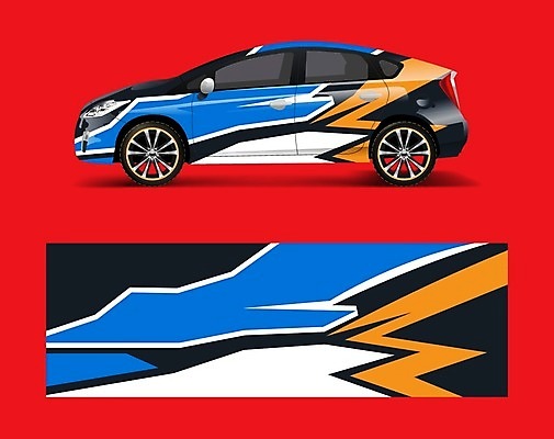 EPS 해외이미지 디자인 백그라운드 일러스트 자동차 추상 사람없음 파란색 목업 자동차코팅 해외일러스트 육상교통 컬러 무늬 파일형식 벡터 이미지허브