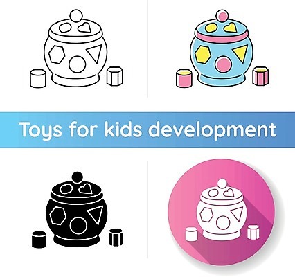 EPS 해외이미지 도형 교육 일러스트 사람없음 세트 장난감 원형 해외일러스트 파일형식 벡터 이미지허브