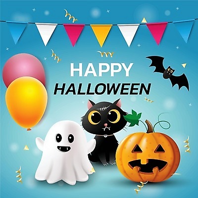 EPS 해외이미지 일러스트 호박 휴가 파티 고양이 할로윈 축하 유령 박쥐 해외일러스트 컨셉 채소 포유류 이벤트 반려동물 파일형식 벡터 이미지허브