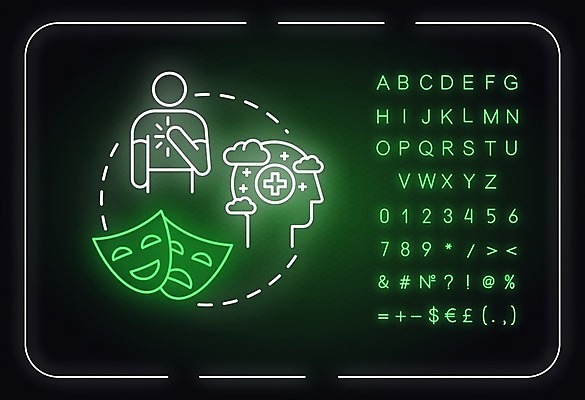 EPS 해외이미지 일러스트 사람모양 사람없음 우정 네온 거짓 진실 해외일러스트 모양 친구 파일형식 벡터 이미지허브