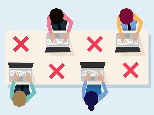 EPS 해외이미지 직업 캐릭터 디자인 여자 남자 컨셉 일러스트 비즈니스 탁자 건강 사람 노트북 컴퓨터 사무실 방 업무 비즈니스맨 그룹 플랫 바이러스 보호 토론 만화 종업원 예방 온라인 소셜 위생관리 해외일러스트 일러캐릭터 가구 관리 전자제품 작업 직장인 파일형식 벡터 이미지허브