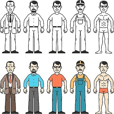 EPS 해외이미지 직업 캐릭터 학생 디자인 옷 남자 행복 여유 셔츠 일러스트 노동자 수염 미소 사람 정장 소년 성인 사무실 운동 흰색 청바지 비즈니스맨 자신감 만화 스웨터 종업원 스마트 컨설턴트 경영자 긍정 변호사 고립 힙스터 해외일러스트 일러캐릭터 패션 감정 어린이 컬러 컨셉 상의 비즈니스 바지 표정 건강 직장인 전문직 상담 리더 파일형식 벡터 하의 이미지허브