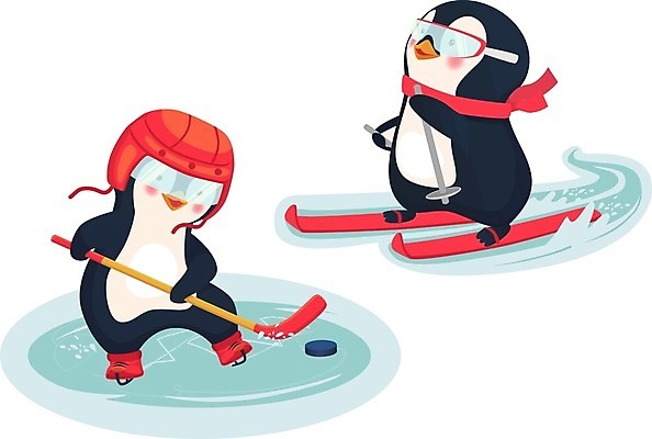 EPS 해외이미지 동물캐릭터 겨울 일러스트 팔벌리기 스키 고글 서기 사람없음 점프 얼음 목도리 잡기 스노우보드 헬멧 펭귄 아이스하키 폴 하키채 펭귄캐릭터 퍽 스키타기 해외일러스트 일러캐릭터 자연요소 동물 캐릭터 잡화 계절 모션 조류 겨울스포츠 보드_스포츠 보호장비 하키 스키용품 하키용품 파일형식 벡터 이미지허브