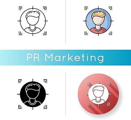 EPS 해외이미지 남자 일러스트 여러명 상반신 성인 세트 원형 목표 마케팅 얼굴없음 성인남자만 해외일러스트 도형 다수 컨셉 사람 남자만 성인만 파일형식 벡터 이미지허브