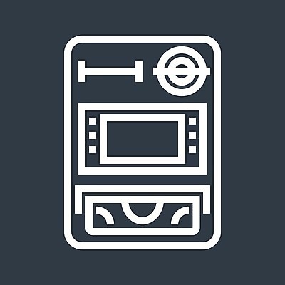 EPS 해외이미지 선 돈 일러스트 비즈니스 금융 픽토그램 달러 기계 장비 신용카드 재산 플랫 심볼 오브젝트 사인 심플 전자 윤곽 대출 ATM 고립 인출 해외일러스트 경제 파일형식 벡터 이미지허브
