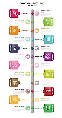 EPS 해외이미지 일러스트 그래프 사람없음 인포그래픽 연결 단계 월 프로젝트 해외일러스트 날짜 파일형식 벡터 이미지허브