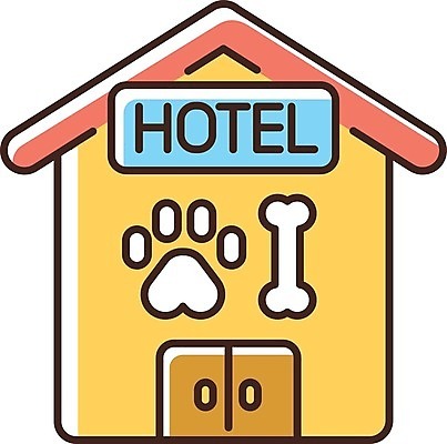 EPS 해외이미지 일러스트 뼈 사람없음 발자국 펫케어 애완호텔 해외일러스트 자국 호텔 관리 반려동물 파일형식 벡터 이미지허브