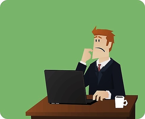 EPS 해외이미지 직업 남자 생각 일러스트 회사 비즈니스 아이디어 직장 사람 앉기 초록색 파란색 노트북 컴퓨터 사무실 갈색 스크린 공책 타이핑 업무 작업 직장인 비즈니스맨 서핑 만화 종업원 책상 그림 배려 카피스페이스 해외일러스트 컬러 가구 컨셉 모션 문구용품 전자제품 공백 수상스포츠 파일형식 벡터 이미지허브