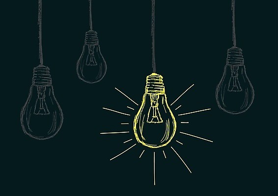 EPS 해외이미지 디자인 컨셉 일러스트 전구 추상 아이디어 미술 그래픽 빛 노란색 에너지 낙서 스케치 문학 손그림 엘리먼트 해외일러스트 컬러 무늬 문화예술 파일형식 벡터 이미지허브